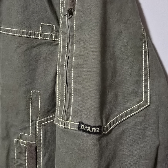 Prana Coat Mens Olive Green Carter Field Jacket Insulated Outdoor - Picture 3 of 7